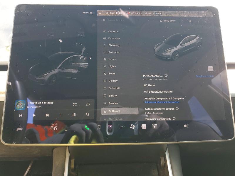 2018 Tesla Model 3 მანქანა იყიდება აუქციონზე, vin: 5YJ3E1EAXJF021348, აუქციონის ნომერი: 48318006