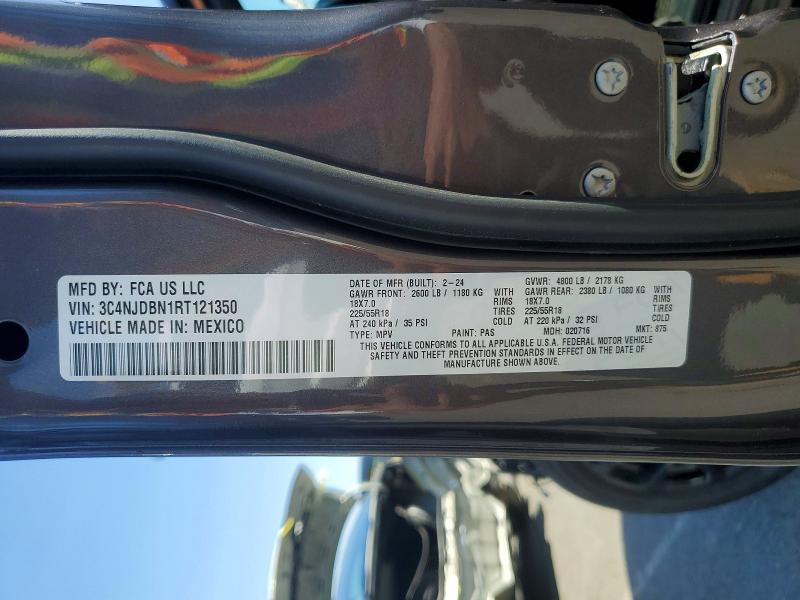 Продажа на аукционе авто 2024 Jeep Compass, vin: 3C4NJDBN1RT121350, номер лота: 49037956