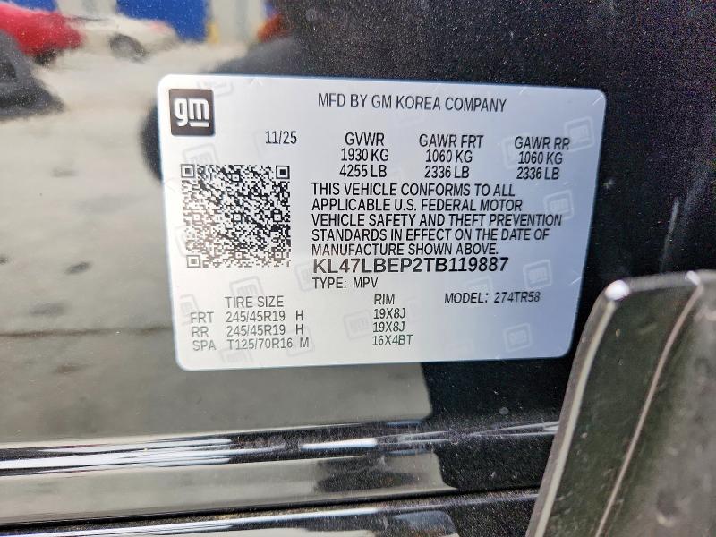 Aukcja sprzedaży 2026 Buick Envista, vin: KL47LBEP2TB119887, numer aukcji: 50937446