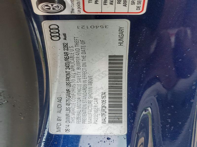 2015 Audi A3 მანქანა იყიდება აუქციონზე, vin: WAU7FLFF2F1051574, აუქციონის ნომერი: 48429146
