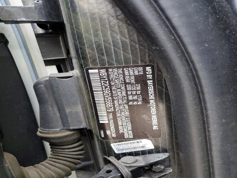 Продаж на аукціоні авто 2016 Bmw I3, vin: WBY1Z2C59GV556879, номер лоту: 50593976