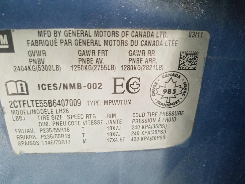 Продажа на аукционе авто 2011 Gmc Terrain, vin: 2CTFLTE55B6407009, номер лота: 41693146
