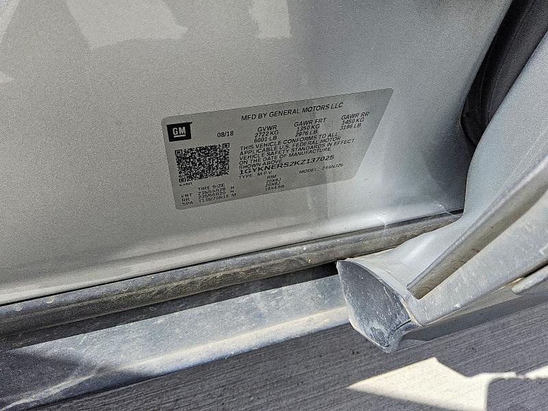 2019 Cadillac Xt5 მანქანა იყიდება აუქციონზე, vin: 1GYKNERS2KZ137025, აუქციონის ნომერი: 49056406