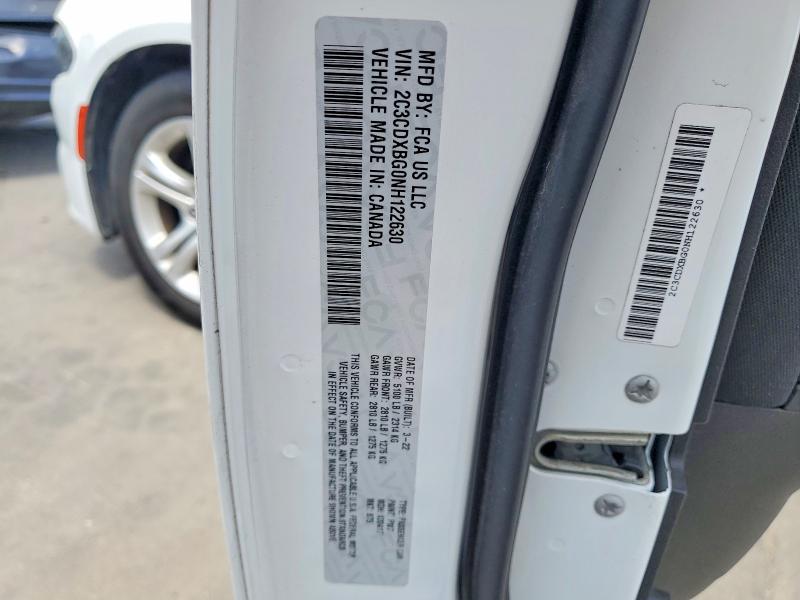 Продаж на аукціоні авто 2022 Dodge Charger, vin: 2C3CDXBG0NH122630, номер лоту: 49434796