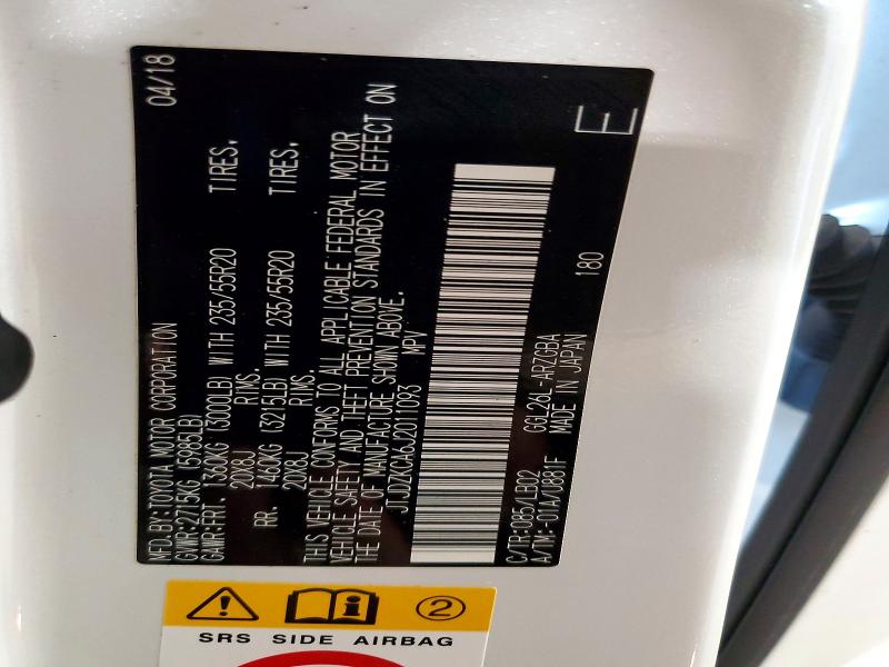 Продажа на аукционе авто 2018 Lexus Rx 350l, vin: JTJDZKCA6J2011093, номер лота: 48639296