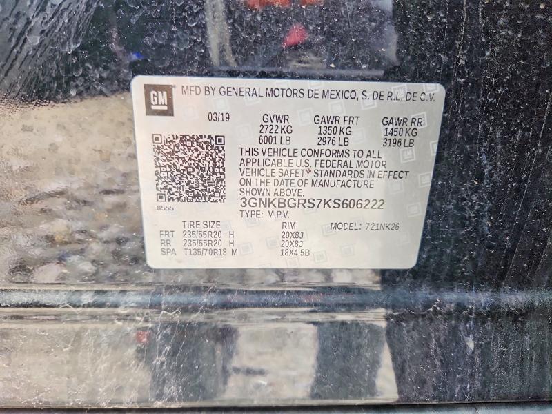 Продажа на аукционе авто 2019 Chevrolet Blazer, vin: 3GNKBGRS7KS606222, номер лота: 51420636