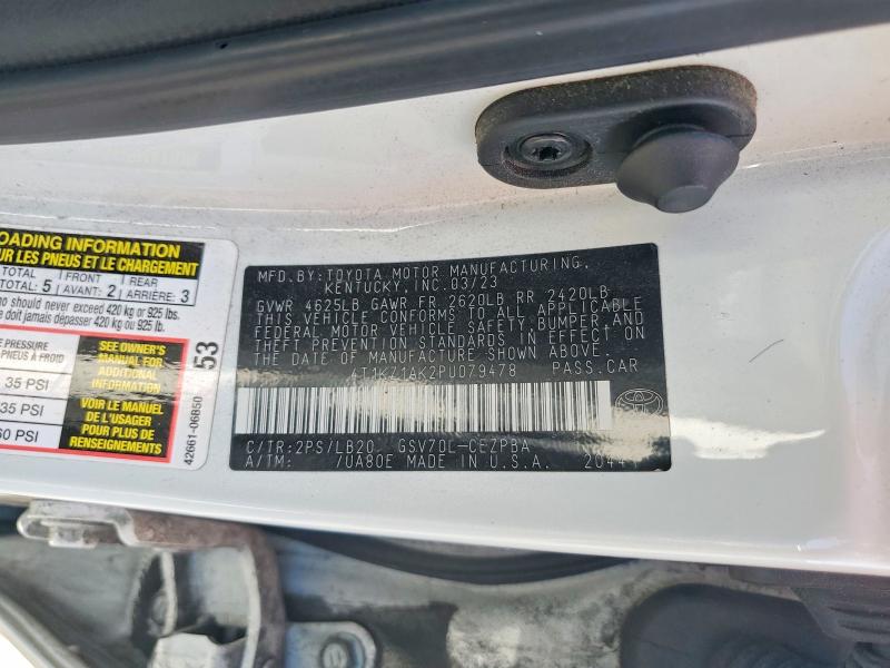 Aukcja sprzedaży 2023 Toyota Camry, vin: 4T1KZ1AK2PU079478, numer aukcji: 51659976