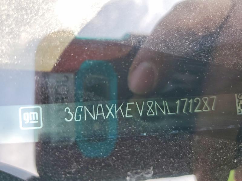 Aukcja sprzedaży 2022 Chevrolet Equinox, vin: 3GNAXKEV8NL171287, numer aukcji: 50822826
