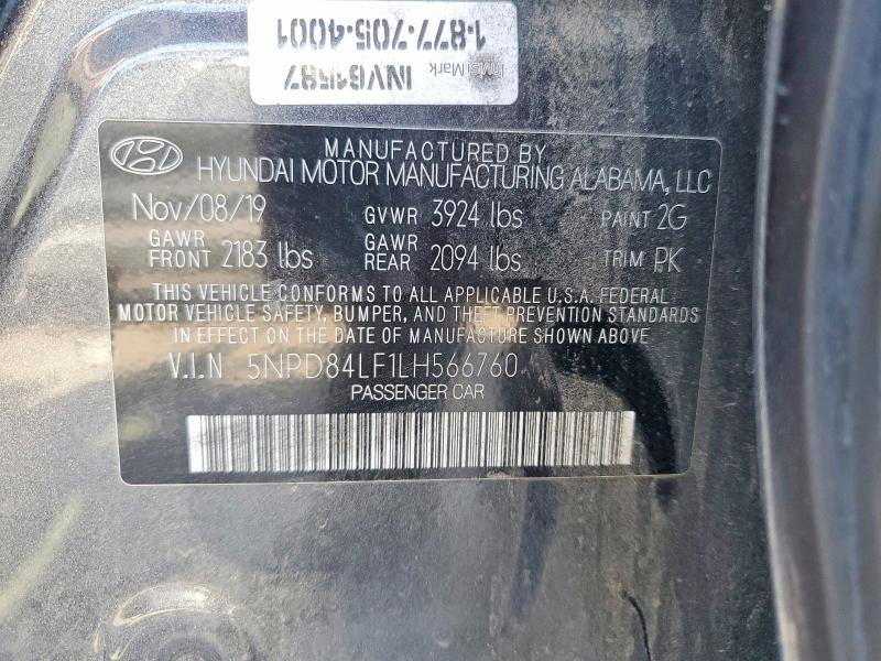 Продаж на аукціоні авто 2020 Hyundai Elantra, vin: 5NPD84LF1LH566760, номер лоту: 50584436