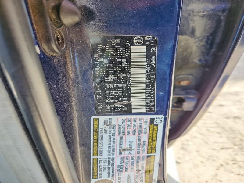 Aukcja sprzedaży 2005 Toyota Corolla, vin: 2T1BR32E65C422828, numer aukcji: 51103726