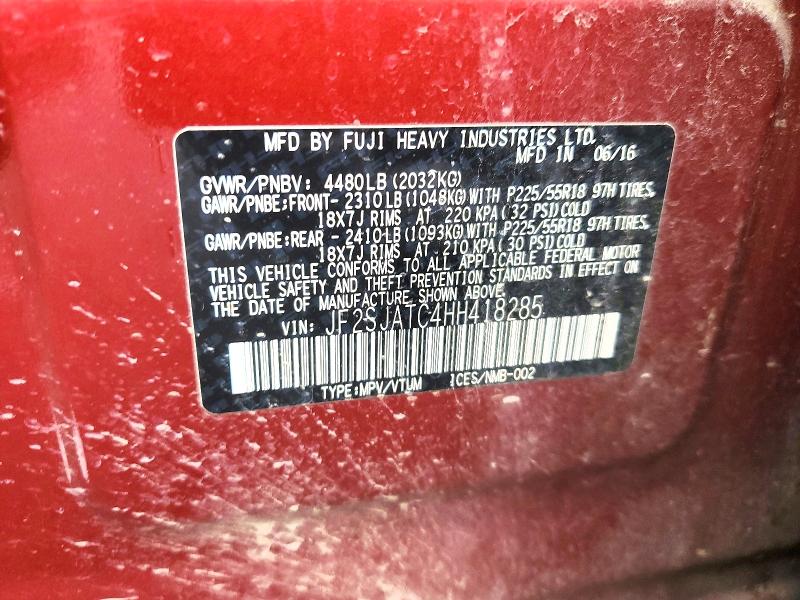 Aukcja sprzedaży 2017 Subaru Forester, vin: JF2SJATC4HH418285, numer aukcji: 51120946