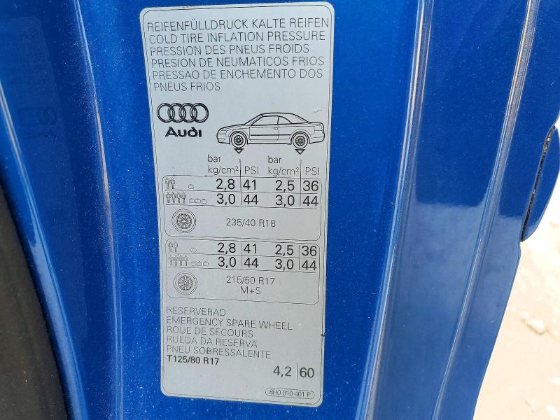 Продаж на аукціоні авто 2005 Audi S4, vin: WUARL48H25K900543, номер лоту: 48997516