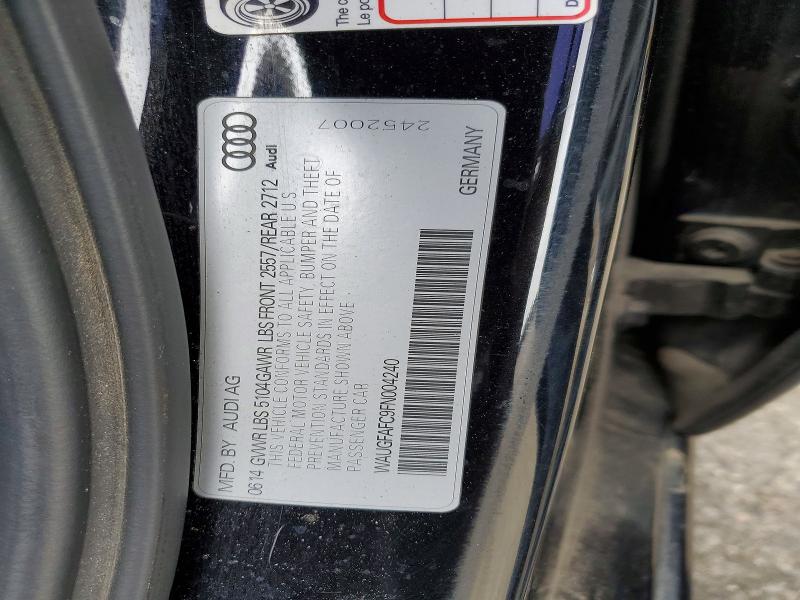 2015 Audi A6 მანქანა იყიდება აუქციონზე, vin: WAUGFAFC9FN004240, აუქციონის ნომერი: 50027606