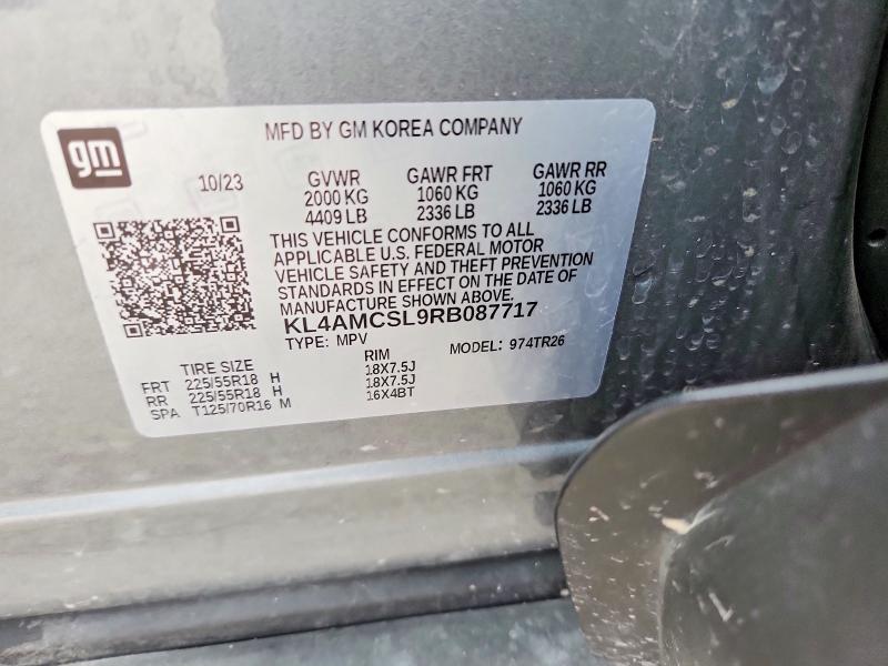 2024 Buick Encore Gx მანქანა იყიდება აუქციონზე, vin: KL4AMCSL9RB087717, აუქციონის ნომერი: 51079266