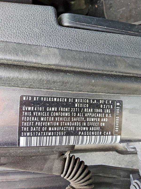 Aukcja sprzedaży 2015 Volkswagen Beetle, vin: 3VW517ATXFM812557, numer aukcji: 48167606