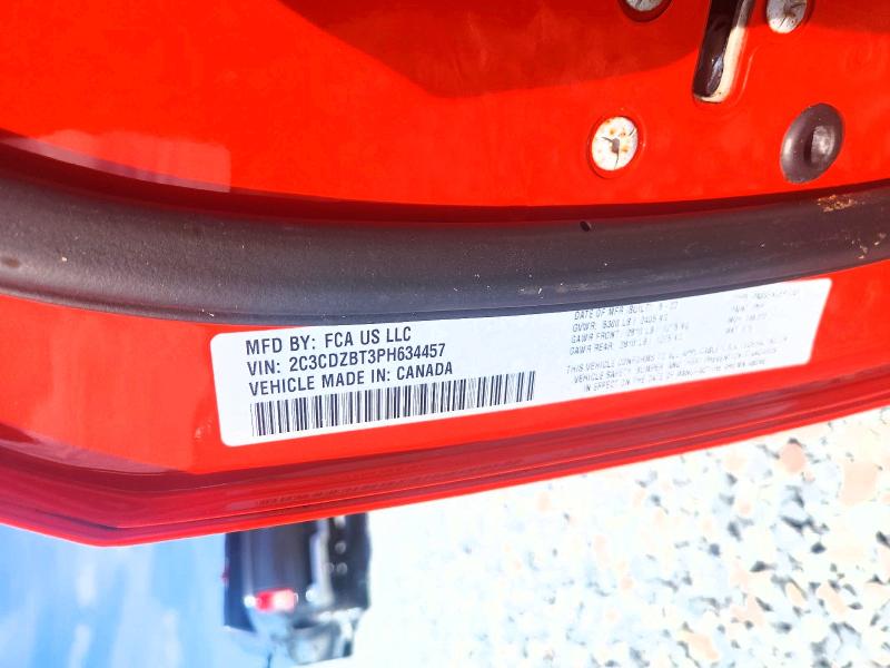 Продажа на аукционе авто 2023 Dodge Challenger, vin: 2C3CDZBT3PH634457, номер лота: 49743316