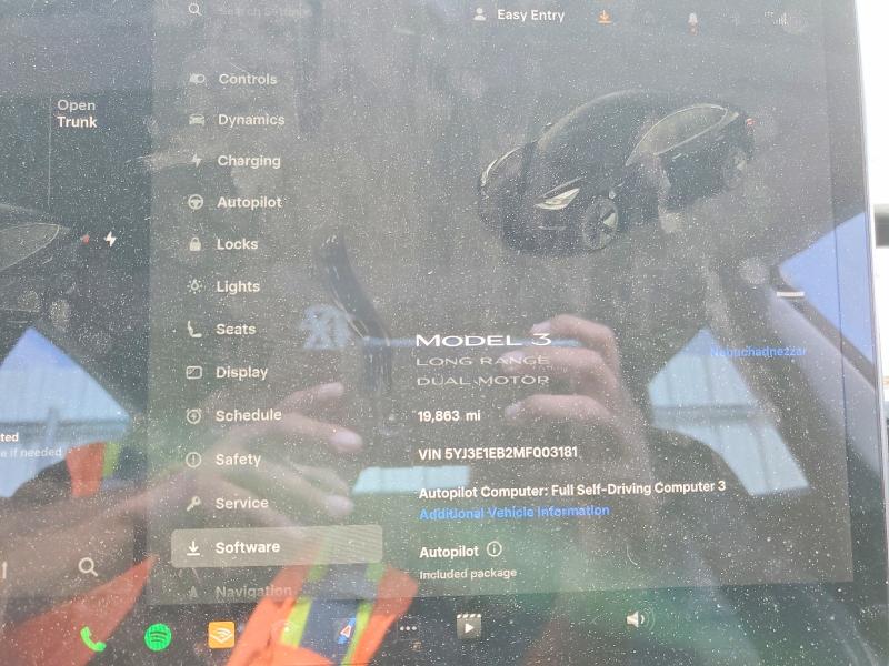 2021 Tesla Model 3 მანქანა იყიდება აუქციონზე, vin: 5YJ3E1EB2MF003181, აუქციონის ნომერი: 50346856