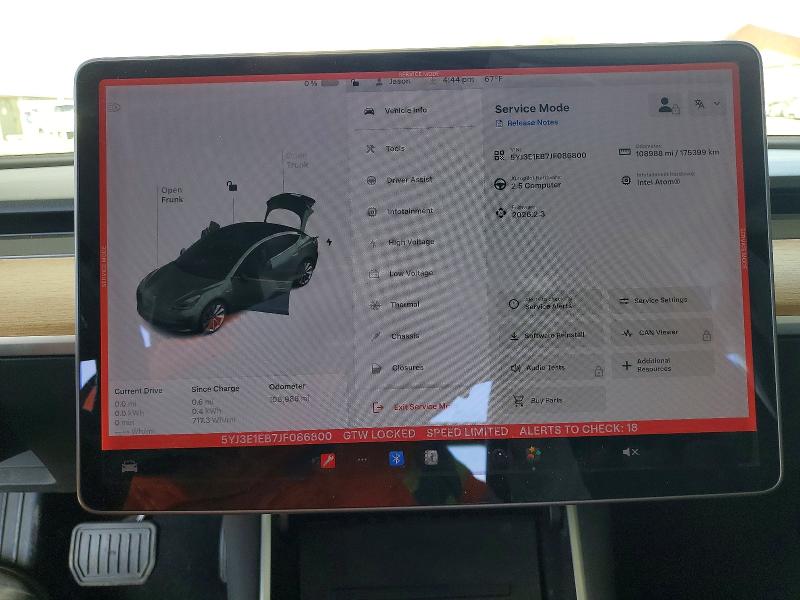 Aukcja sprzedaży 2018 Tesla Model 3, vin: 5YJ3E1EB7JF086800, numer aukcji: 49844056