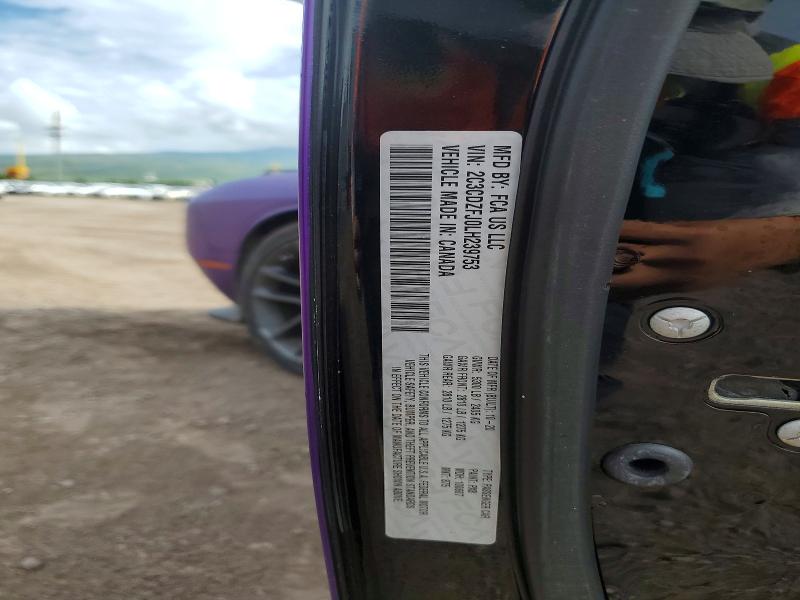Aukcja sprzedaży 2020 Dodge Challenger, vin: 2C3CDZFJ0LH239753, numer aukcji: 50668946