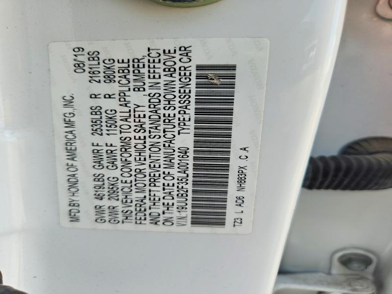Aukcja sprzedaży 2020 Acura Tlx, vin: 19UUB2F35LA001640, numer aukcji: 49384106
