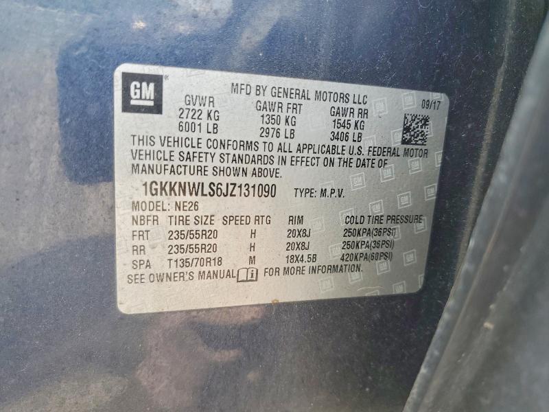 Продажа на аукционе авто 2018 Gmc Acadia, vin: 1GKKNWLS6JZ131090, номер лота: 50693156