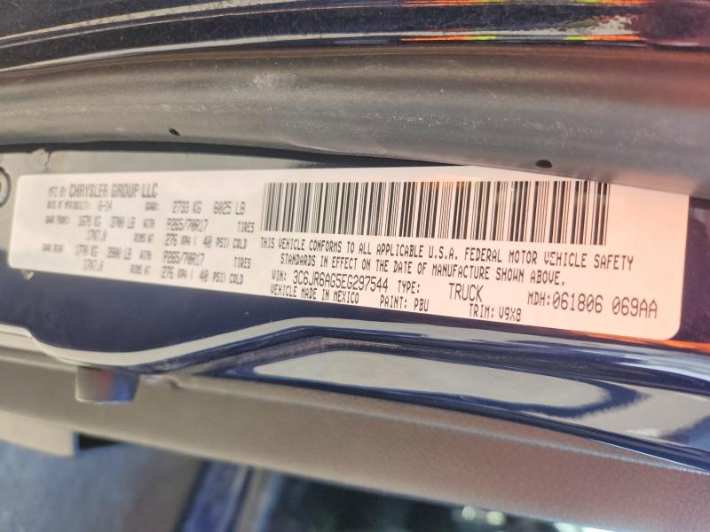 51314686 :رقم المزاد ، 3C6JR6AG5EG297544 vin ، 2014 Ram 1500 مزاد بيع