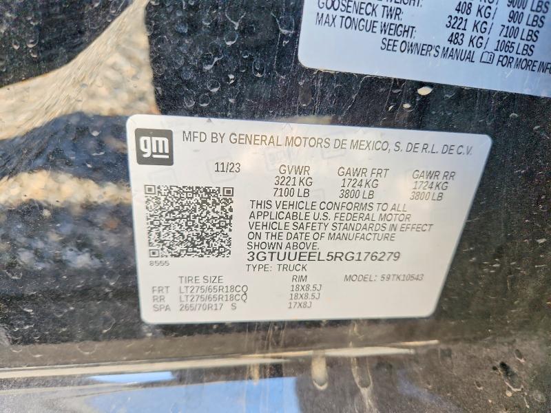 Продажа на аукционе авто 2024 Gmc Sierra, vin: 3GTUUEEL5RG176279, номер лота: 51351576