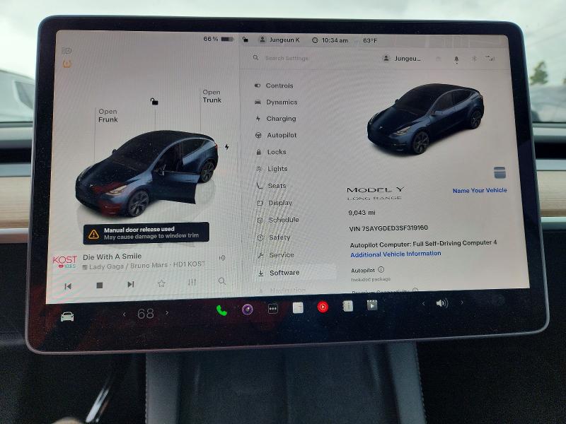 Продаж на аукціоні авто 2025 Tesla Model Y, vin: 7SAYGDED3SF319160, номер лоту: 49595386