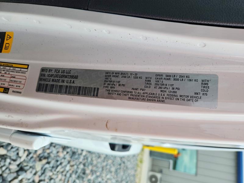 Продаж на аукціоні авто 2024 Jeep Wrangler, vin: 1C4PJXEG8RW239560, номер лоту: 49237696