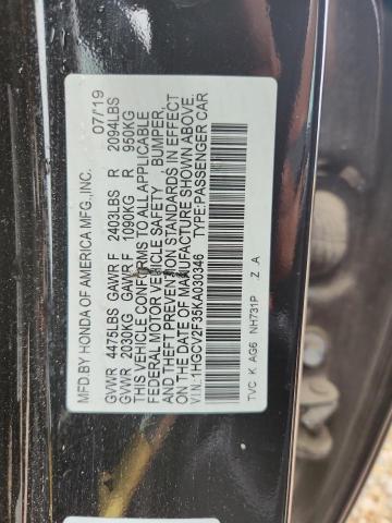 Продаж на аукціоні авто 2019 Hond Accord, vin: 1HGCV2F35KA030346, номер лоту: 51762186
