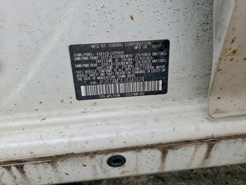 Aukcja sprzedaży 2018 Subaru Crosstrek, vin: JF2GTAMC4J8240124, numer aukcji: 49395786