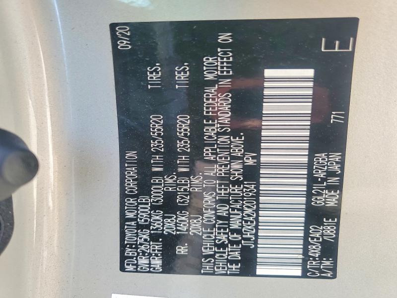 Aukcja sprzedaży 2021 Lexus Rx, vin: JTJHZKEA2M2019341, numer aukcji: 49747966