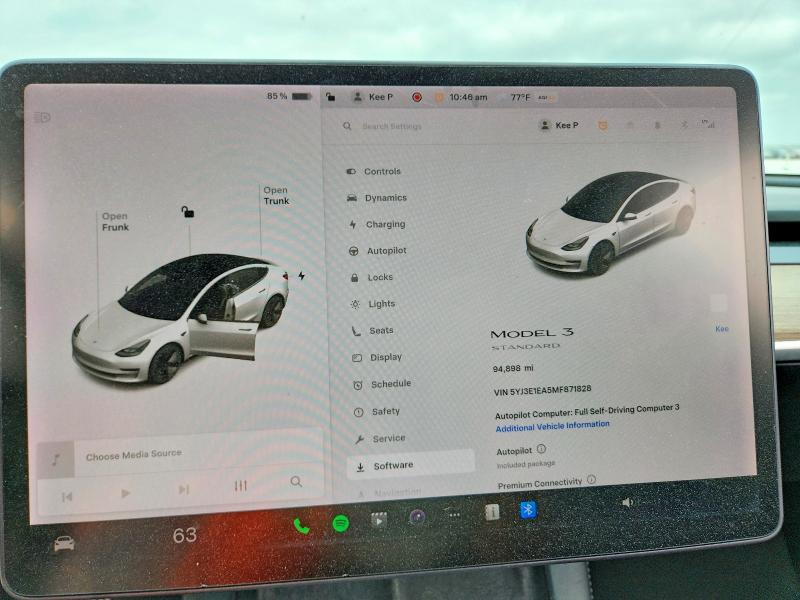 Продажа на аукционе авто 2021 Tesla Model 3, vin: 5YJ3E1EA5MF871828, номер лота: 47889966