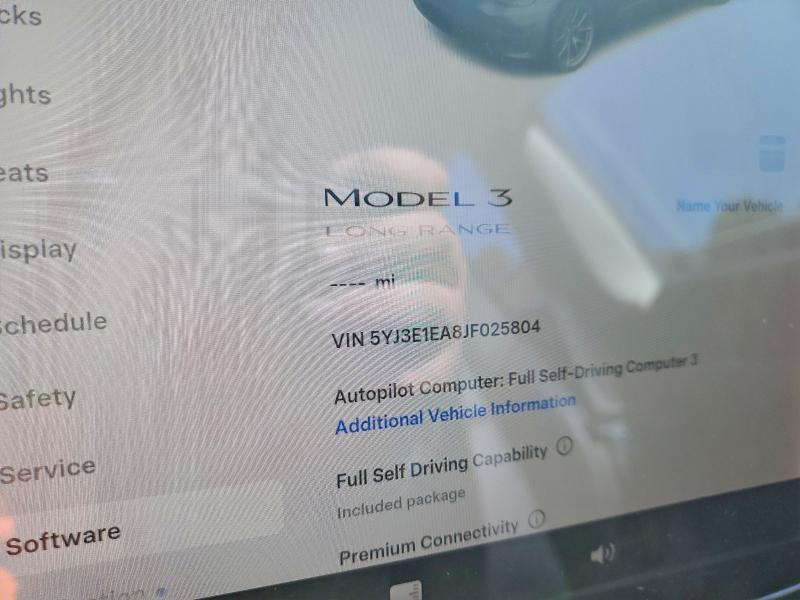 2018 Tesla Model 3 მანქანა იყიდება აუქციონზე, vin: 5YJ3E1EA8JF025804, აუქციონის ნომერი: 47755696