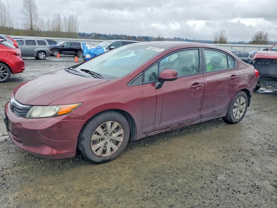 48525276 :رقم المزاد ، 2HGFB2F53CH538261 vin ، 2012 Honda Civic مزاد بيع