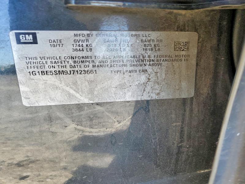 2018 Chevrolet Cruze მანქანა იყიდება აუქციონზე, vin: 1G1BE5SM9J7123661, აუქციონის ნომერი: 47139436