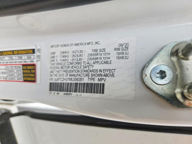 2021 Acura Rdx მანქანა იყიდება აუქციონზე, vin: 5J8TC2H37ML006351, აუქციონის ნომერი: 50962106