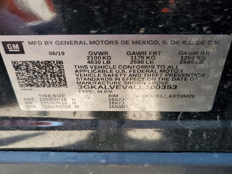 Продажа на аукционе авто 2020 Gmc Terrain, vin: 3GKALVEV4LL100353, номер лота: 51325016