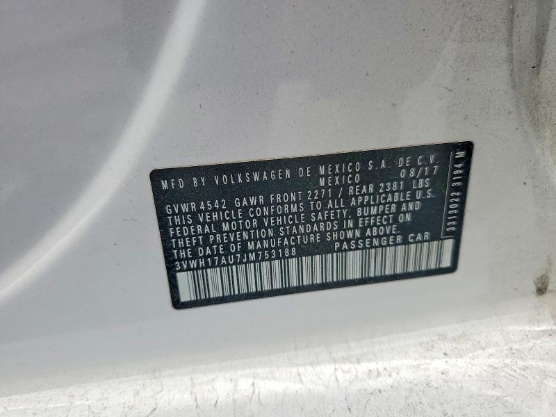 Aukcja sprzedaży 2018 Volkswagen Golf Alltrack, vin: 3VWH17AU7JM753188, numer aukcji: 49735686