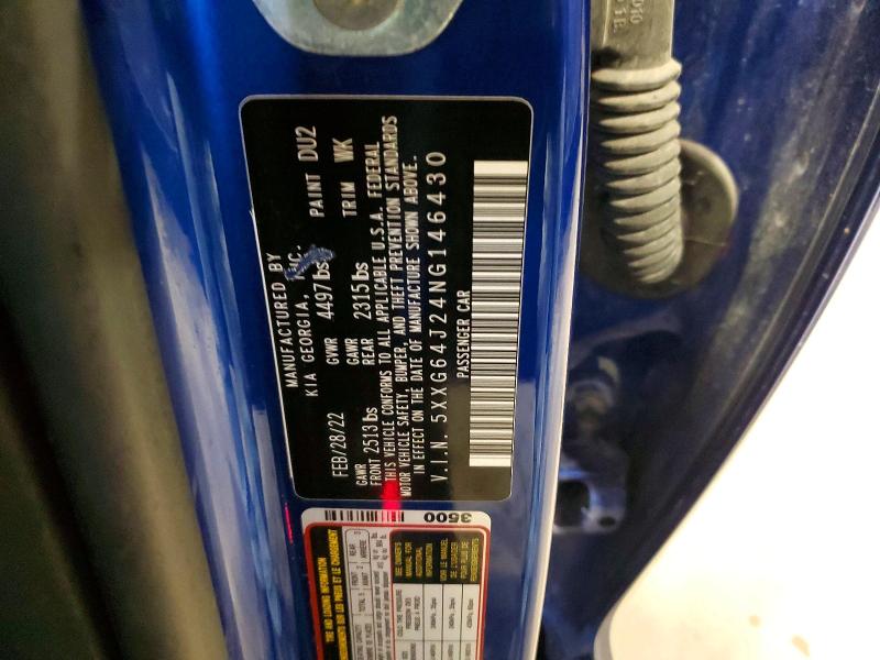 Продажа на аукционе авто 2022 Kia K5, vin: 5XXG64J24NG146430, номер лота: 51537116