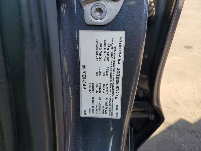 Aukcja sprzedaży 2019 Tesla Model 3, vin: 5YJ3E1EB7KF432541, numer aukcji: 48953346