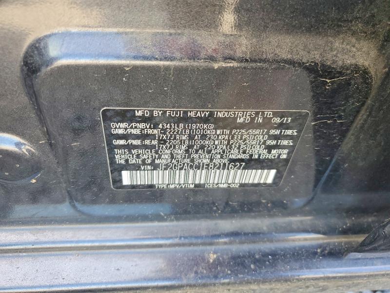 49105956 :رقم المزاد ، JF2GPACC1E8211627 vin ، 2014 Subaru Xv Crosstrek مزاد بيع