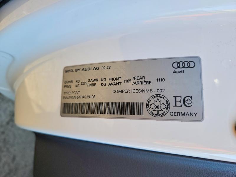 49114276 :رقم المزاد ، WAUN4AF54PA039193 vin ، 2023 Audi S5 مزاد بيع
