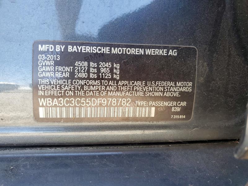 Продажа на аукционе авто 2013 Bmw 320, vin: WBA3C3C55DF978782, номер лота: 51897546