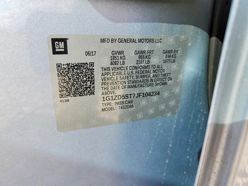 2018 Chevrolet Malibu მანქანა იყიდება აუქციონზე, vin: 1G1ZD5ST7JF104234, აუქციონის ნომერი: 49124956