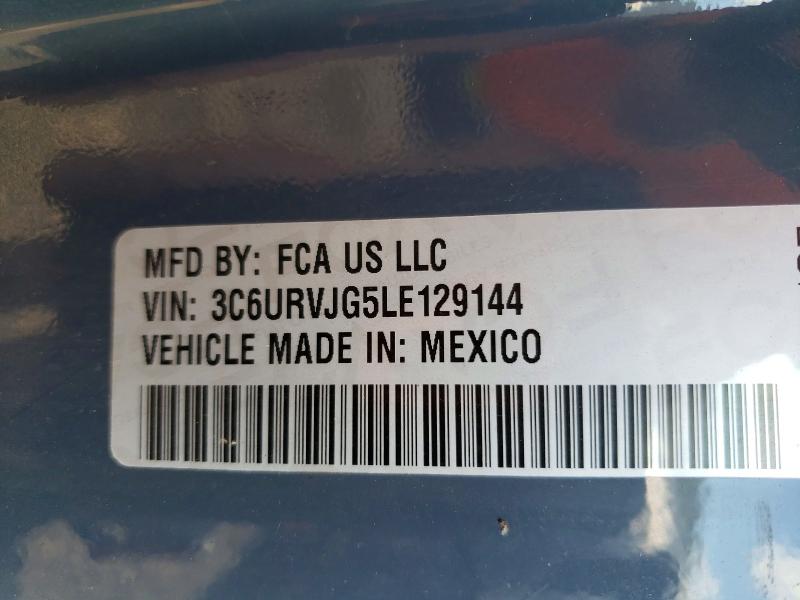 50048026 :رقم المزاد ، 3C6URVJG5LE129144 vin ، 2020 Ram Promaster 3500 مزاد بيع