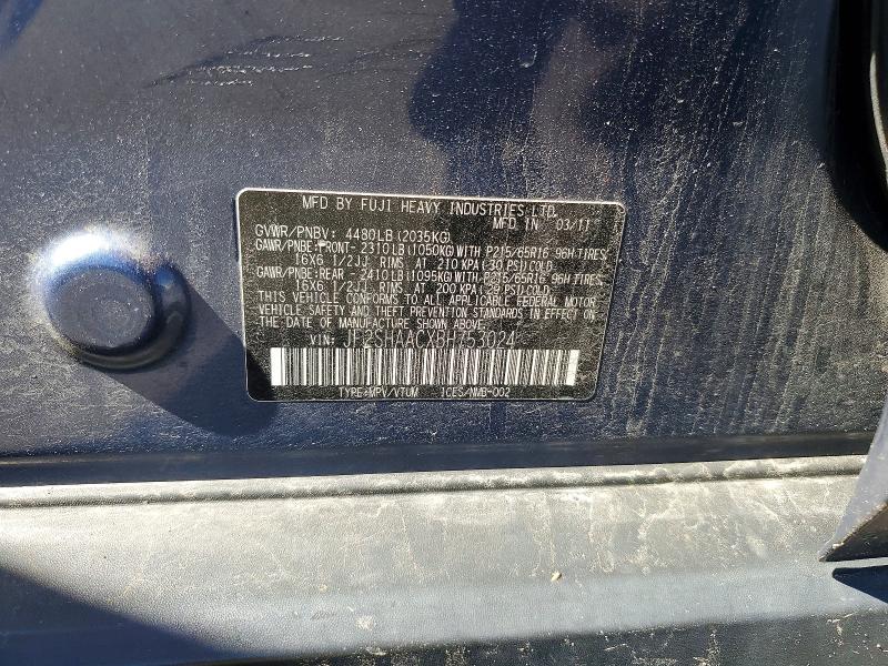 Продажа на аукционе авто 2011 Subaru Forester, vin: JF2SHAACXBH753024, номер лота: 51436436