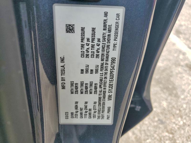 Aukcja sprzedaży 2023 Tesla Model 3, vin: 5YJ3E1EAXPF547990, numer aukcji: 51521576