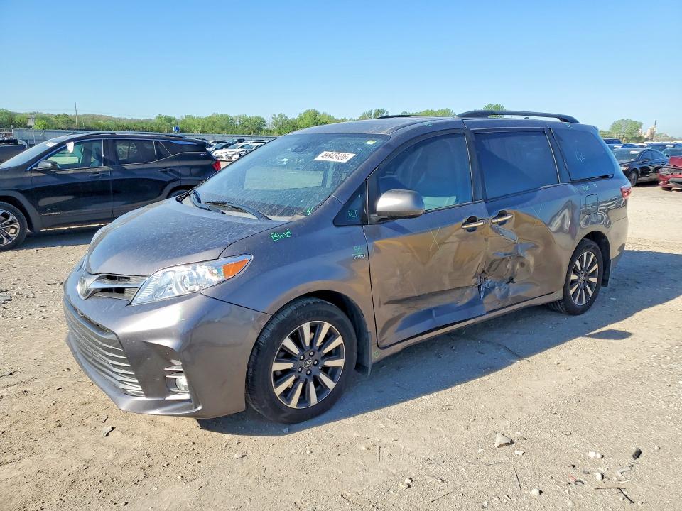 2019 Toyota Sienna მანქანა იყიდება აუქციონზე, vin: 5TDDZ3DC1KS224245, აუქციონის ნომერი: 49943406