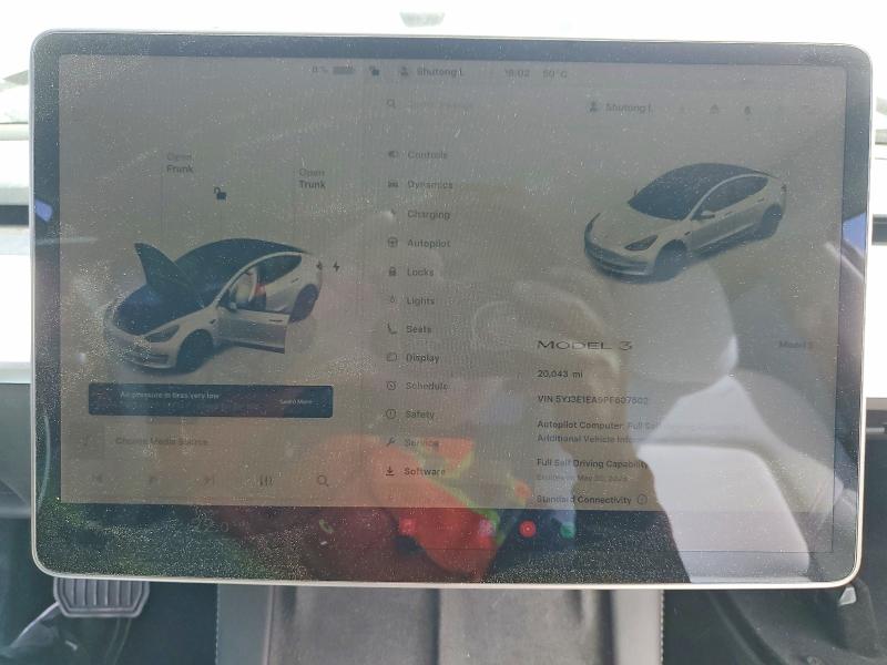 Продаж на аукціоні авто 2023 Tesla Model 3, vin: 5YJ3E1EA9PF607502, номер лоту: 50811476